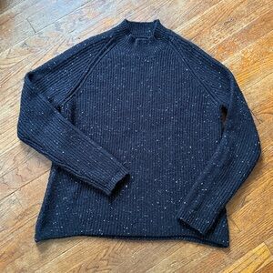 Black speckled Kuhl mock neck sweater
